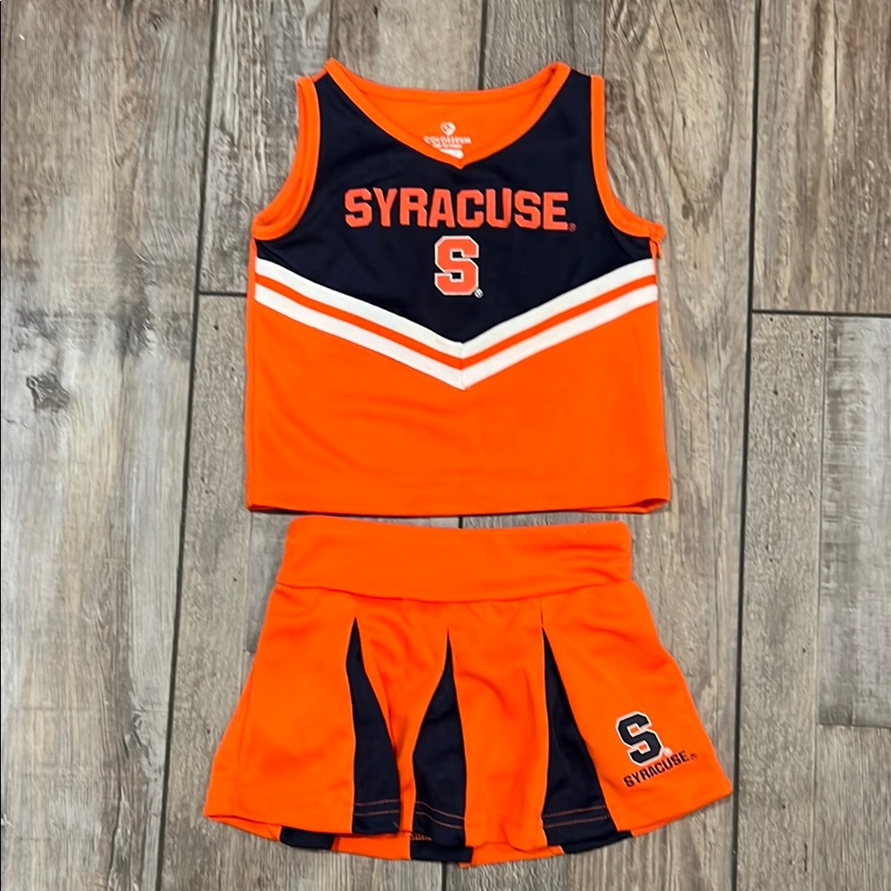 Toddler Colosseum Syracuse Orange and Navy Cheer Set